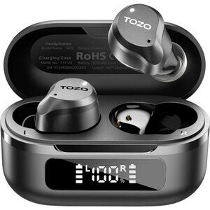 TOZO Noise Cancelling Wireless Earbuds Bluetooth 5.3 Stereo Bass Waterproof